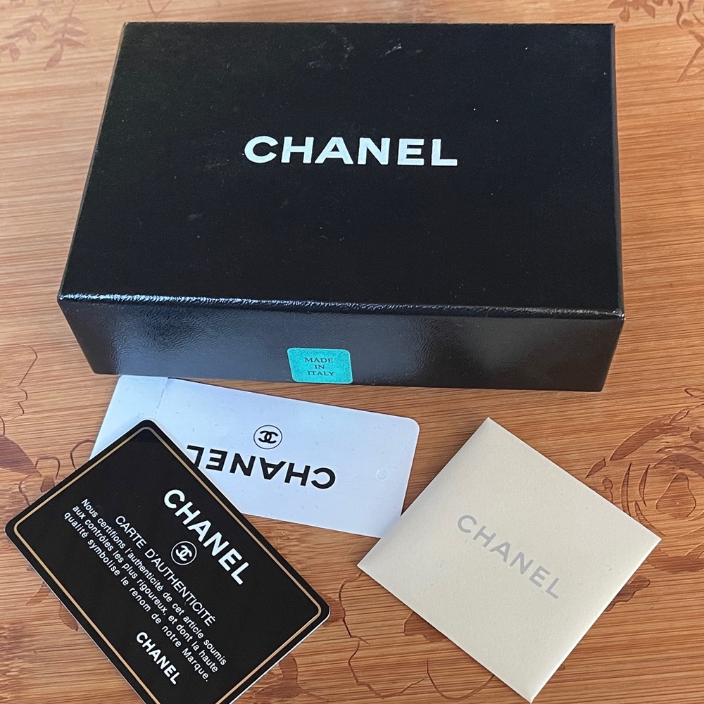 Chanel Black Key chain Box with Authenticity Cards